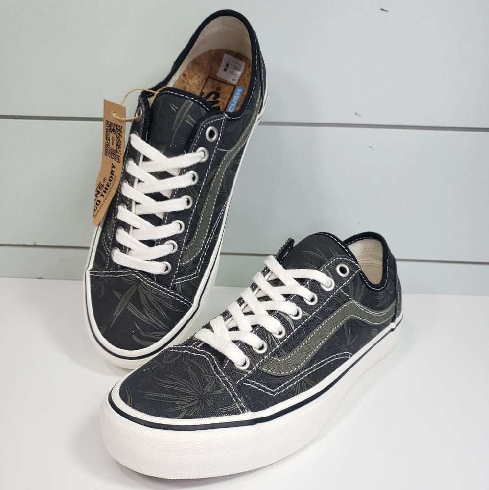 Vans Style 36 Decon SF Eco Theory Black Palm Skateboard shoes Sneakers Women's 9